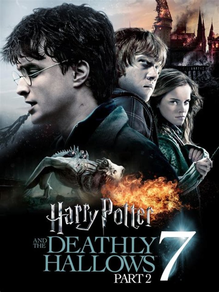 Whose grave has the deathly hallows on it?