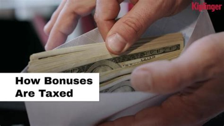 Why are bonuses taxed?