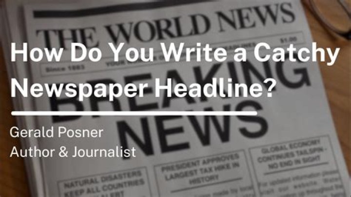 Why are headlines written in capital letters?