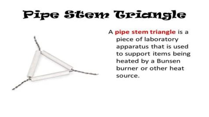 Why are pipestem triangle used?