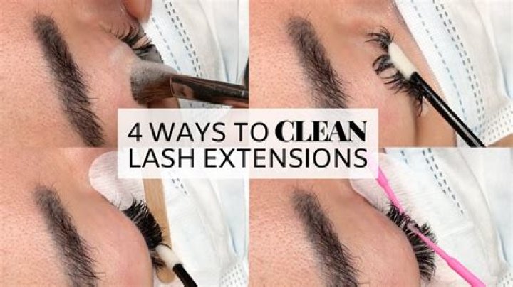 Why clean lash extensions?