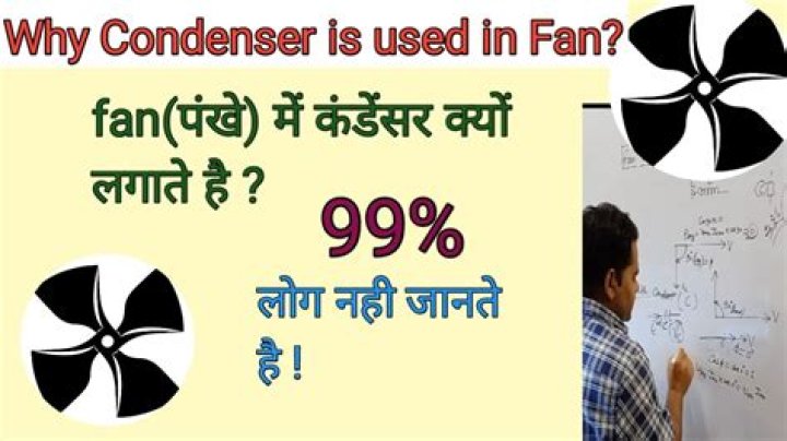 Why condenser is used in fan?