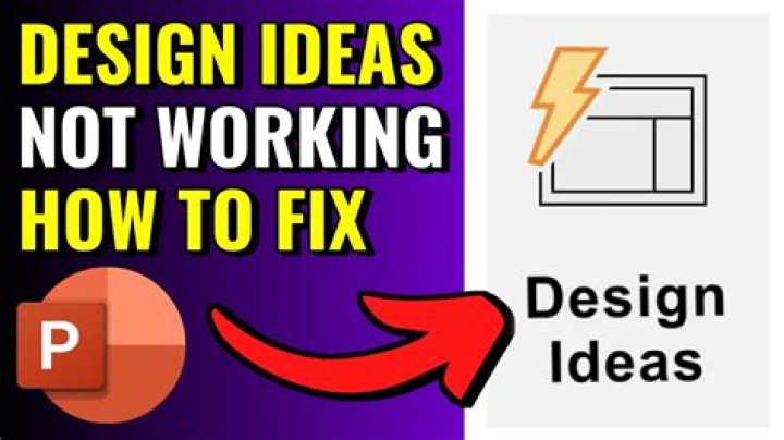 Why design ideas not showing in powerpoint?