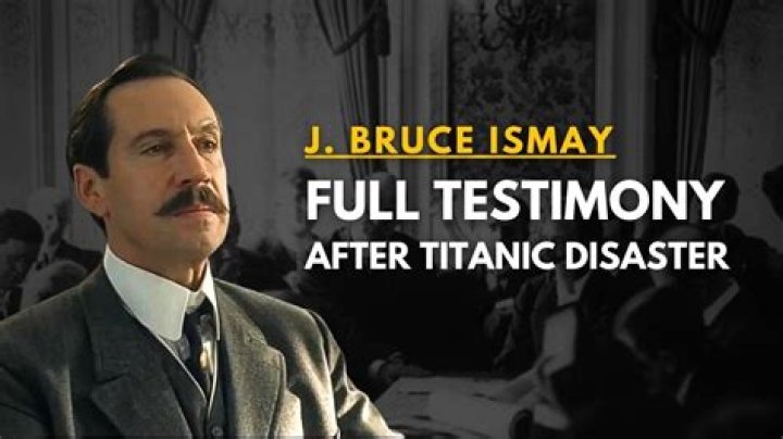 Why did bruce ismay go on the titanic?