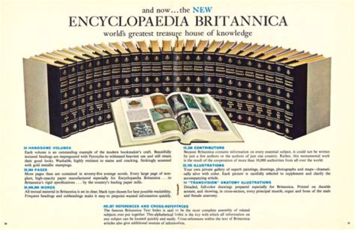 Why did encyclopedia britannica stop printing?