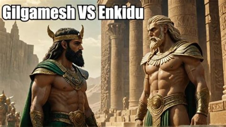 Why did enkidu and gilgamesh fight?