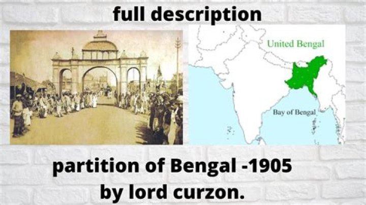 Why did lord curzon propose the partition of bengal?