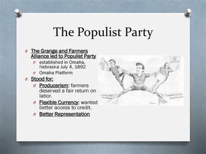 Why did populist party form?