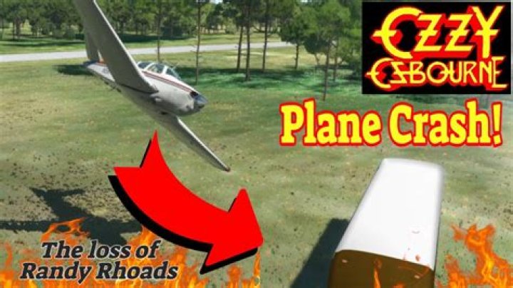 Why did randy rhoads plane crash?