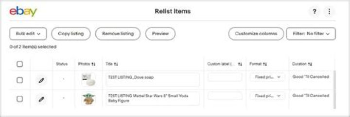 Why do ebay sellers relist items?