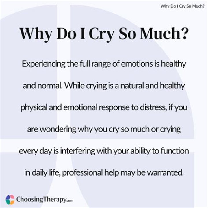 Why do i cry at songs?