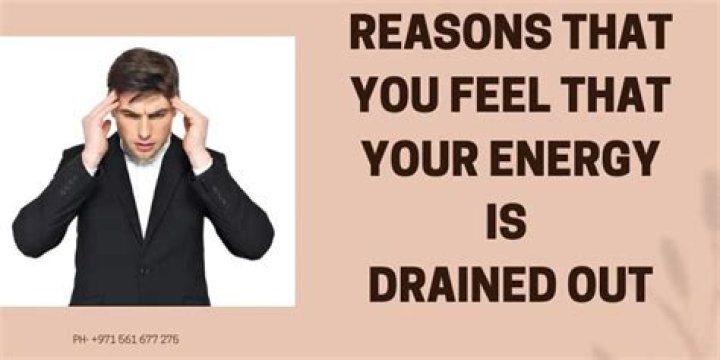 Why do i feel drained of energy?