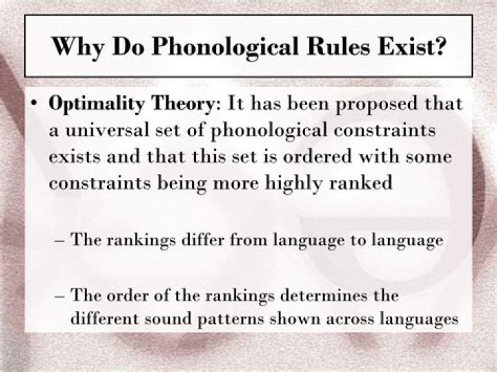 Why do phonological rules exist?