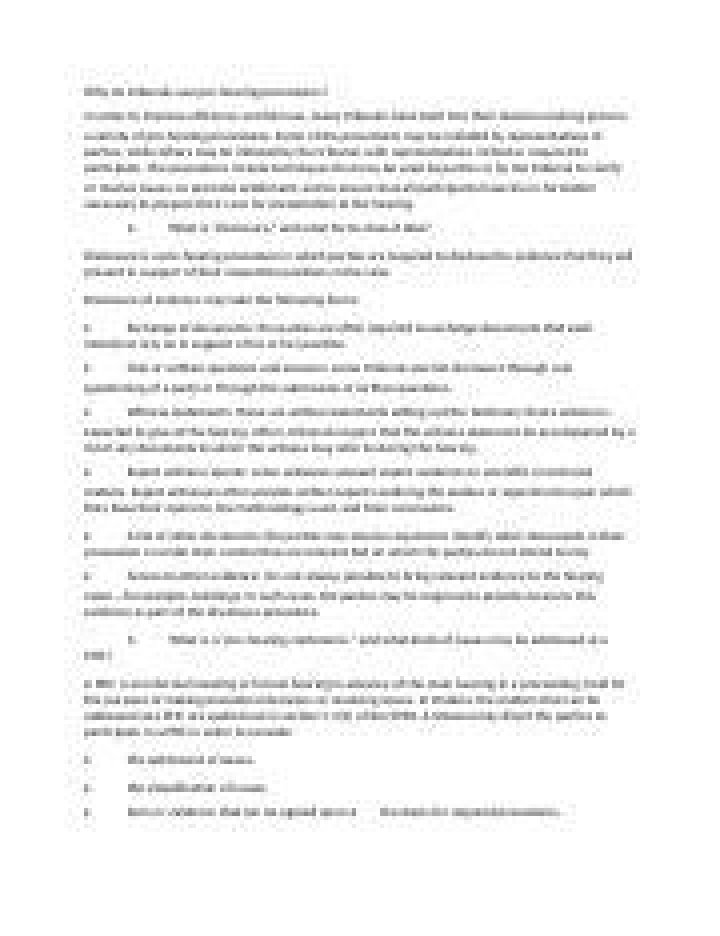 Why do tribunals use pre-hearing procedures?