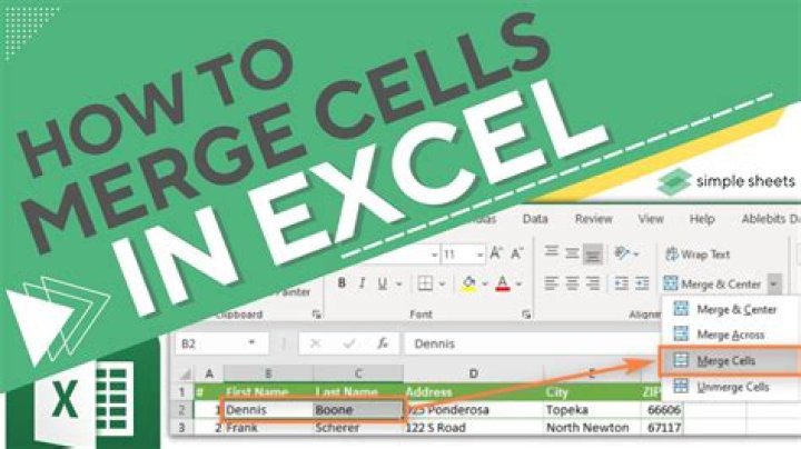 Why do you merge cells in excel?