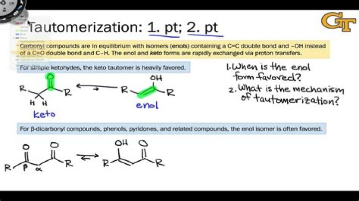Why does tautomerization occur?