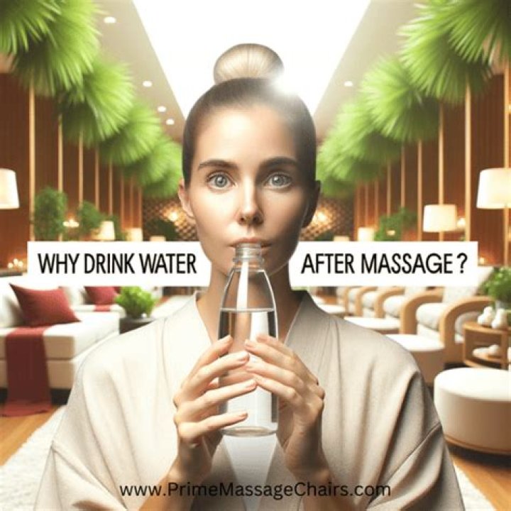Why drink water after massage?