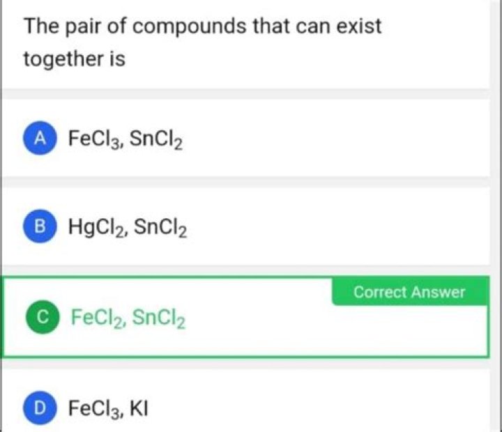 Why fecl2 and sncl2 exist together?