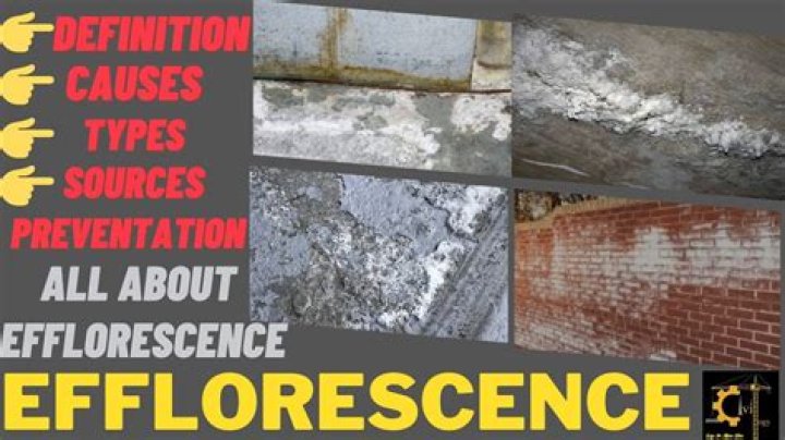 Why is efflorescence important?