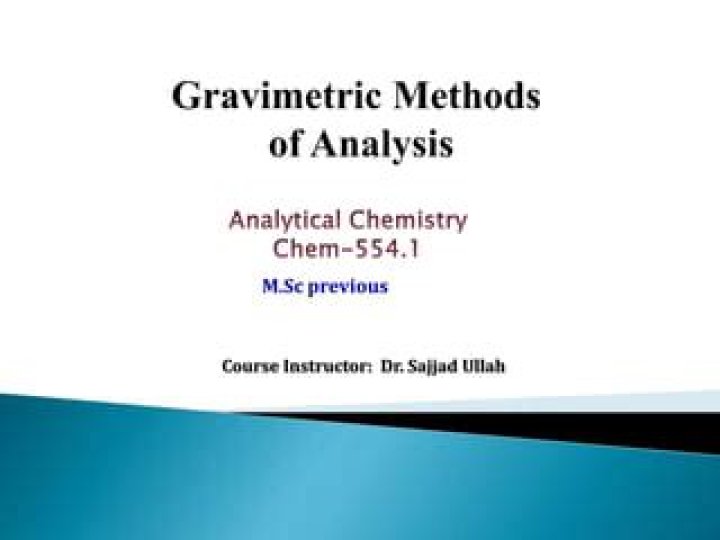 Why is hcl added in gravimetric analysis?