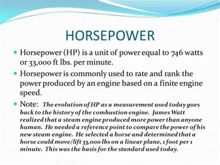 Why is it called horsepower?