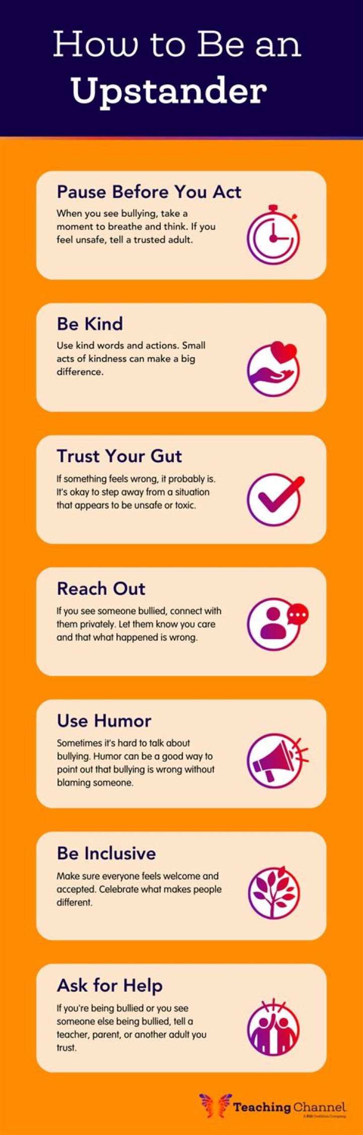 Why is it important to be an upstander?
