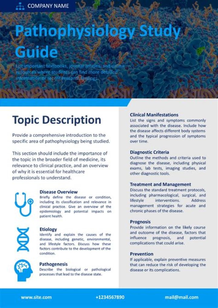 Why is pathophysiology study?