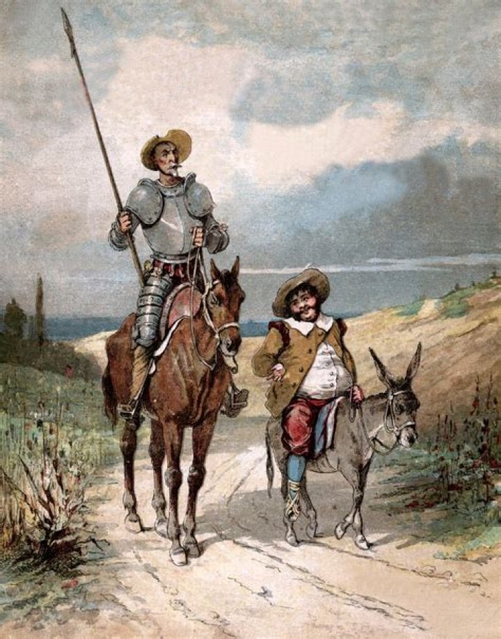 Why is sergius compared to don quixote?