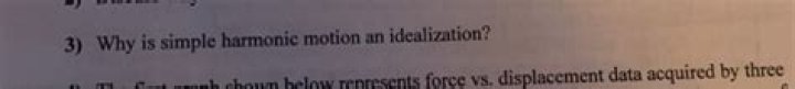 Why is simple harmonic motion an idealization?