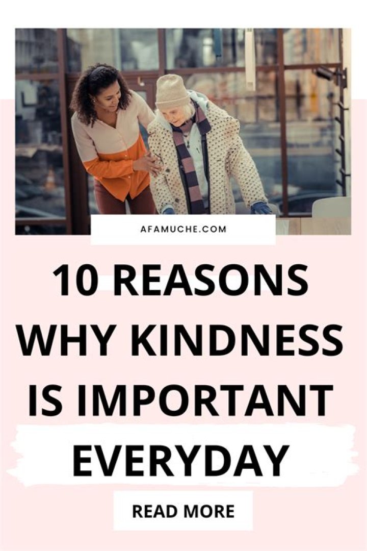 Why kindness is important essay?
