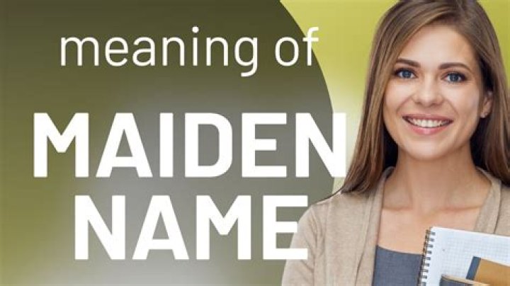 Why maiden name is important?