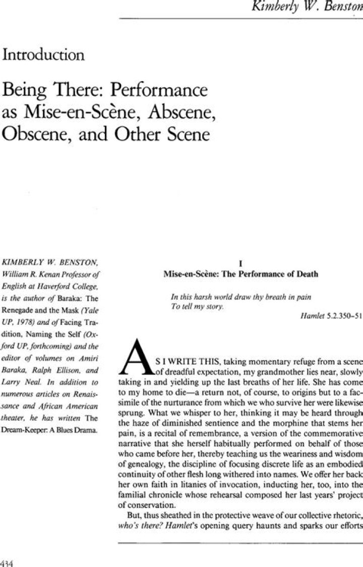 Why mise en scene is important?