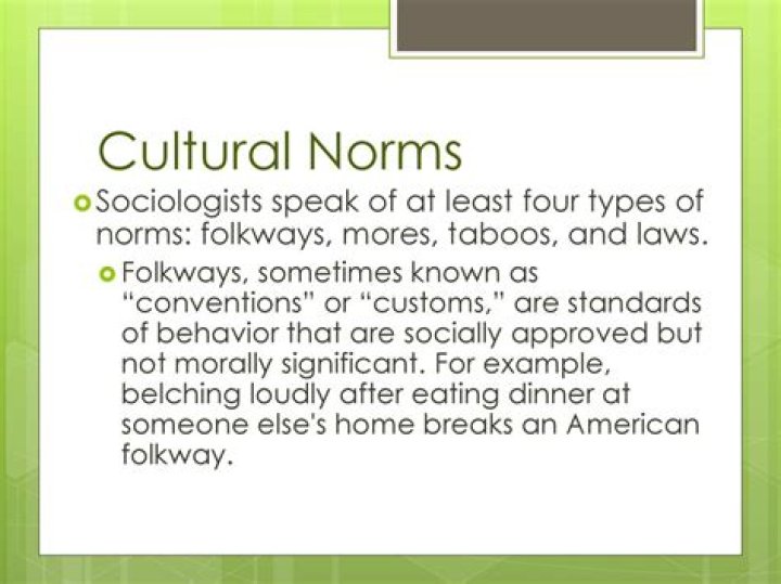 Why norms are folkways?