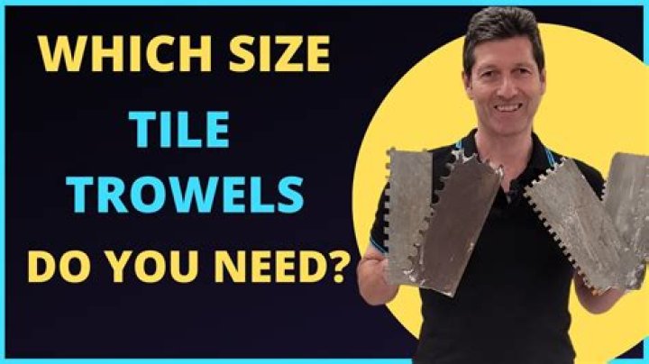 Why notched trowel for tile?