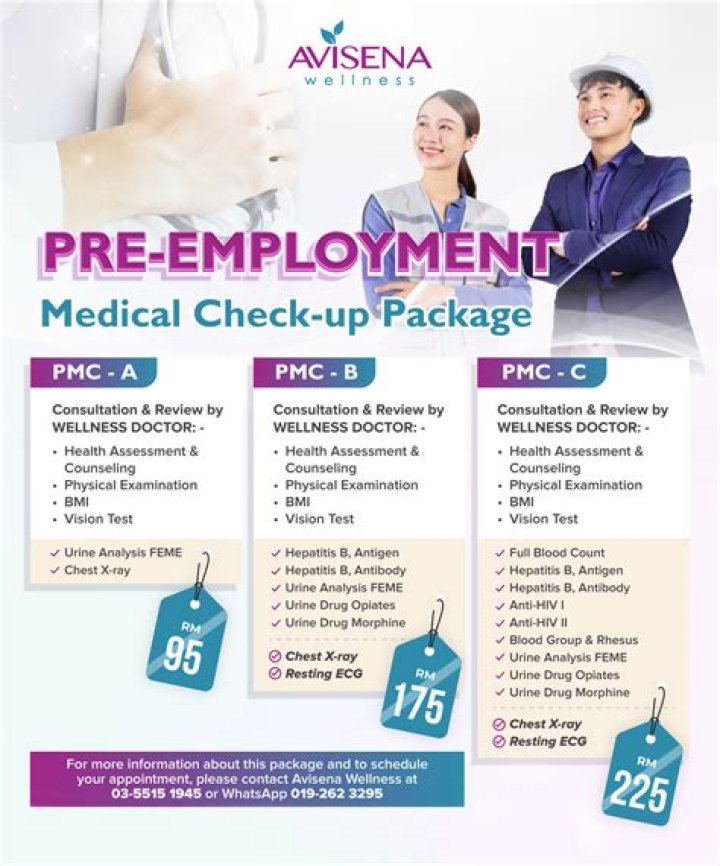 Why pre employment medical check up?