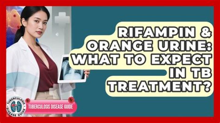Why rifampicin causes orange urine?