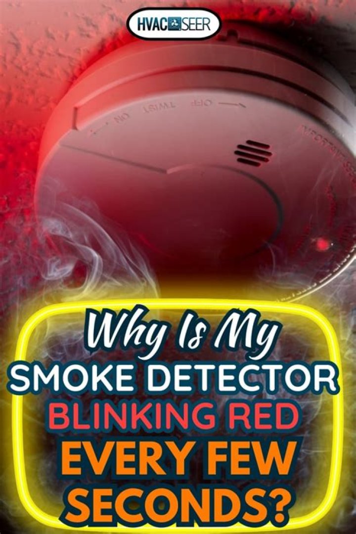 Why smoke detector blinking red?