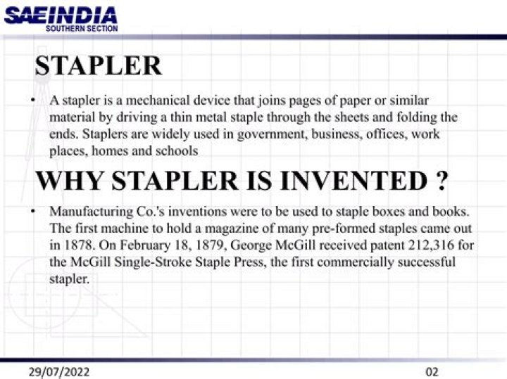 Why staplers were invented?