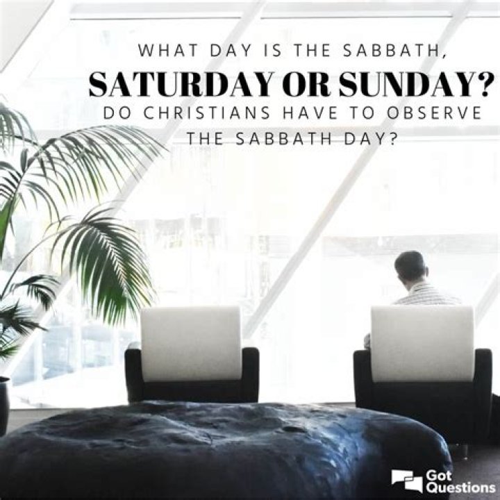 Why sunday is the sabbath day?