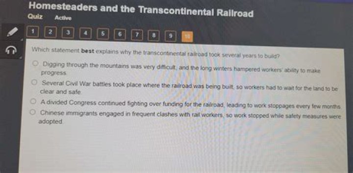 Why the transcontinental railroad took several years?