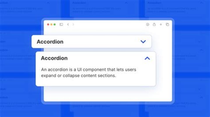 Why use accordion control?