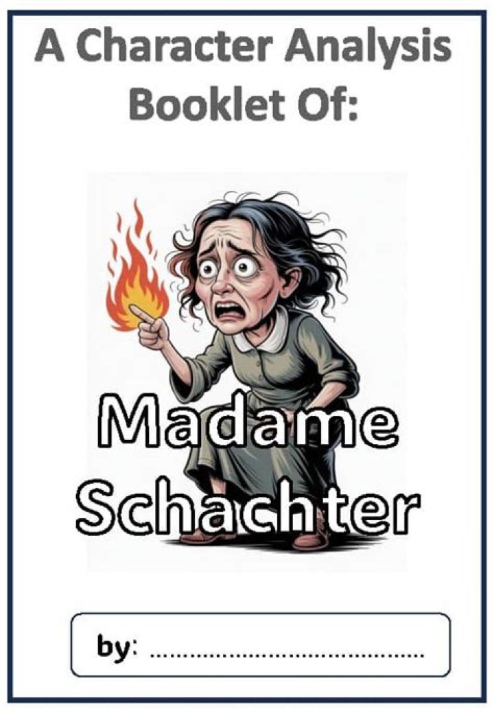 Why was madame schachter speaking of fire?