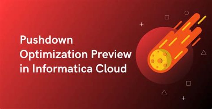 Why we use pushdown optimization in informatica?