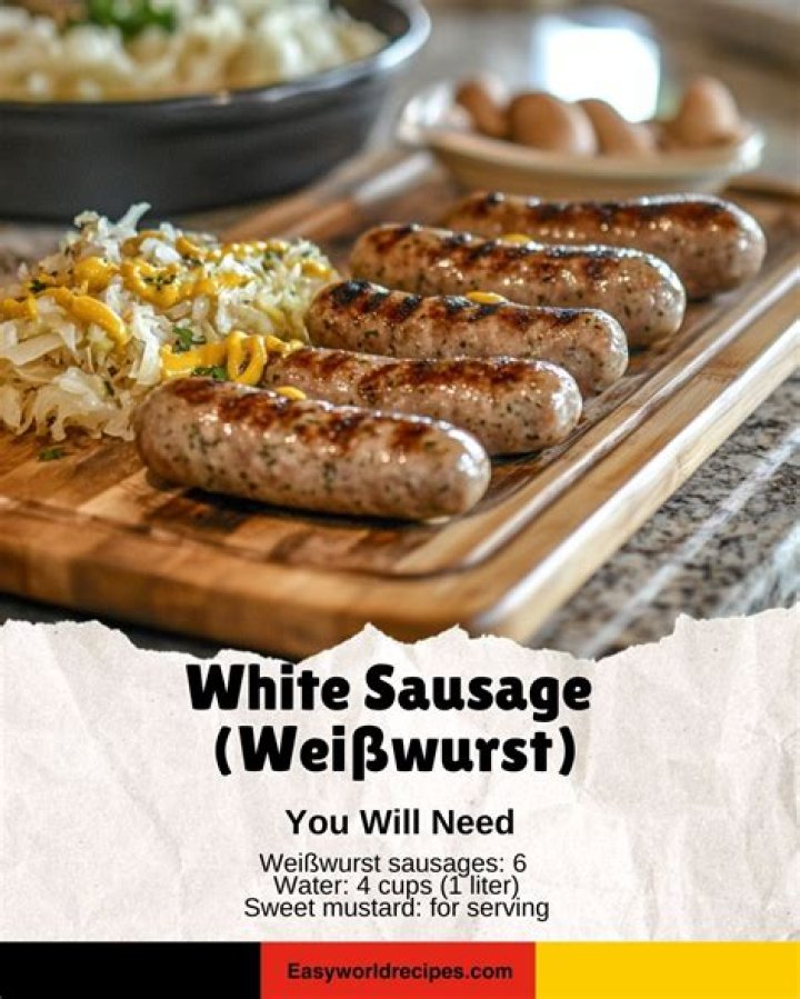 Why weisswurst is white?