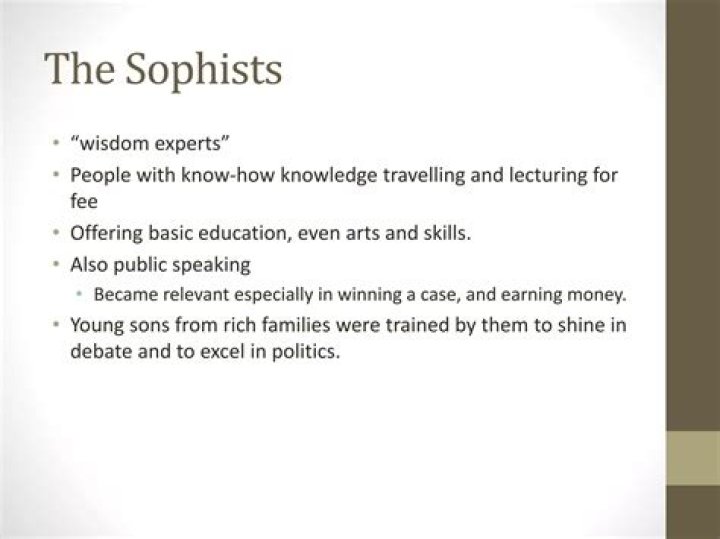 Why were sophists important?