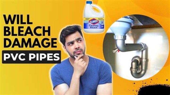 Will bleach hurt pex pipe?