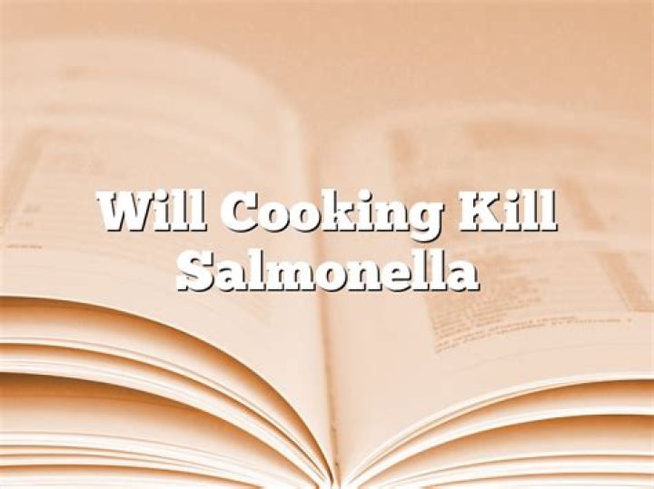 Will cooking onions kill salmonella?