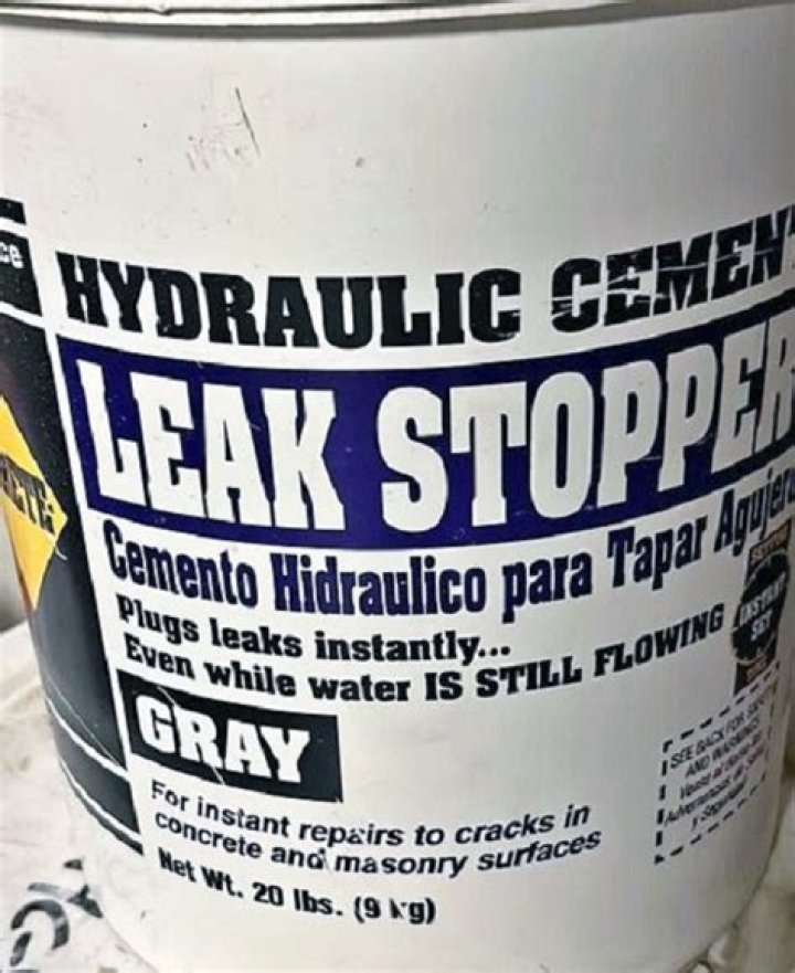 Will hydraulic cement bond to pvc?