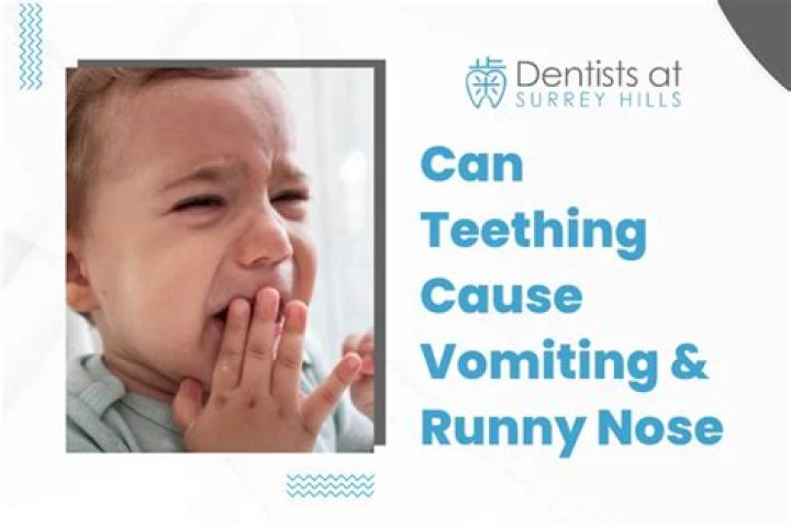 Will teething cause runny nose?