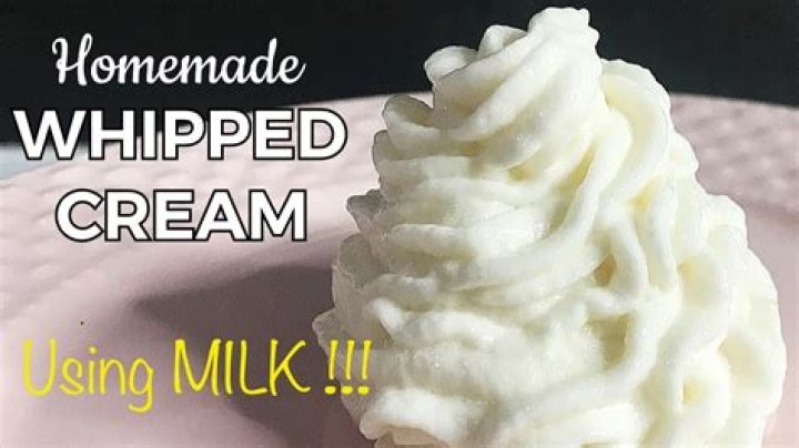 Will whole milk whip?